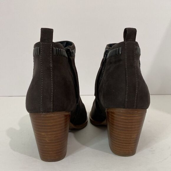 Dolce Vita DV8 Jace Heeled Booties Dark Charcoal Grey - Picture 6 of 10